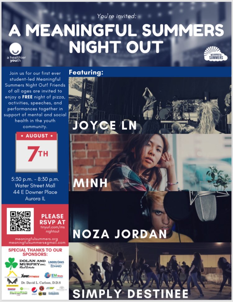bandjoyceln's tweet photo. Excited to be playing @meaningfulsmmrs event with amazing artists!!! Don’t miss it on August 7th!! https://t.co/RBIoxlIRK7