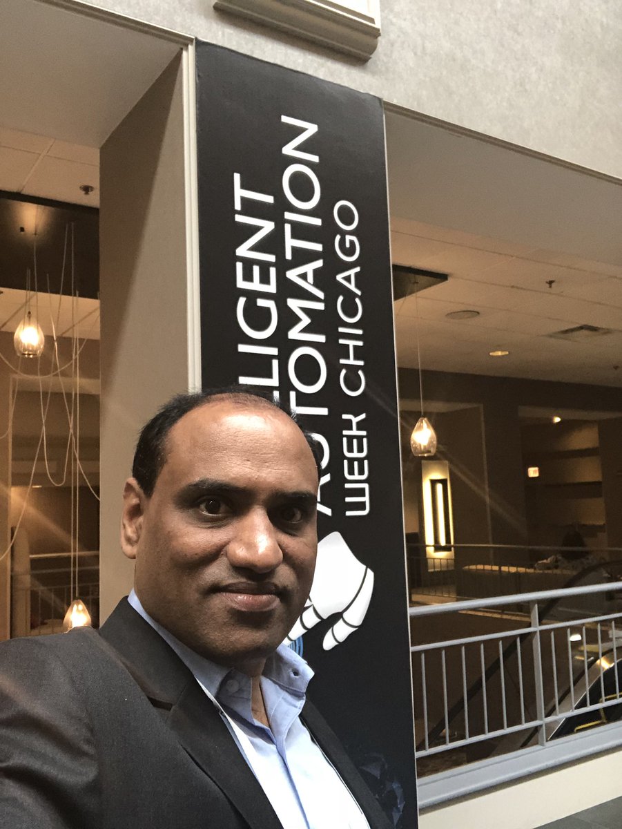 deoshrikant's tweet photo. Excited to be part of intelligent automation week at #IAWeek @IQPC #IntelligentAutomationWeek https://t.co/i4gaLn2UQR