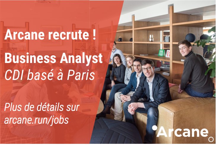ArcaneRun's tweet photo. 🔔 @ArcaneRun recrute un(e) Business Analyst pour renforcer ses équipes. Si vous êtes passionné par la data, si vous connaissez ou souhaitez découvrir les enjeux de l'acquisition alors rejoignez nous ! Retrouvez nos offres sur https://t.co/Dfjs2GxSrs #startup #talent #datajobs https://t.co/kAqti5ell0