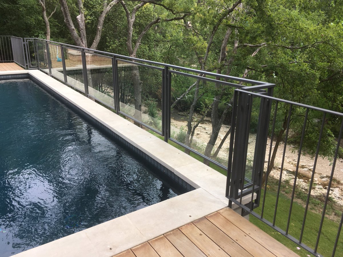 MetalWorkAustin's tweet image. The metal railing with the glass panels looks amazing! We worked with Shower Doors of Austin on this project. @showerdoorsaus #metal #glass #collaborate #design #ATX #pools #summer