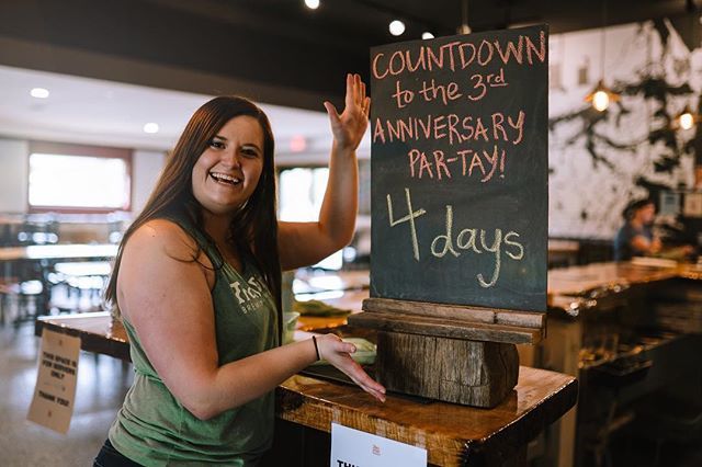 Only four more days until Trail Point’s 3rd anniversary party! Who’s ready?? #trailpointturns3