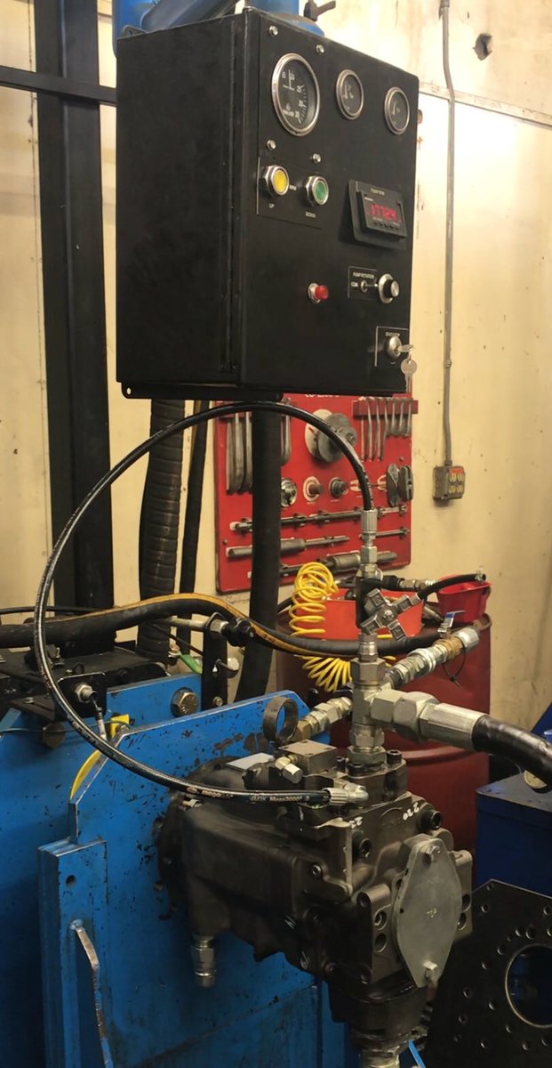 We fully test all of your components before final delivery. Contact us for all your hydraulic pump needs! #hydraulicpumprepair