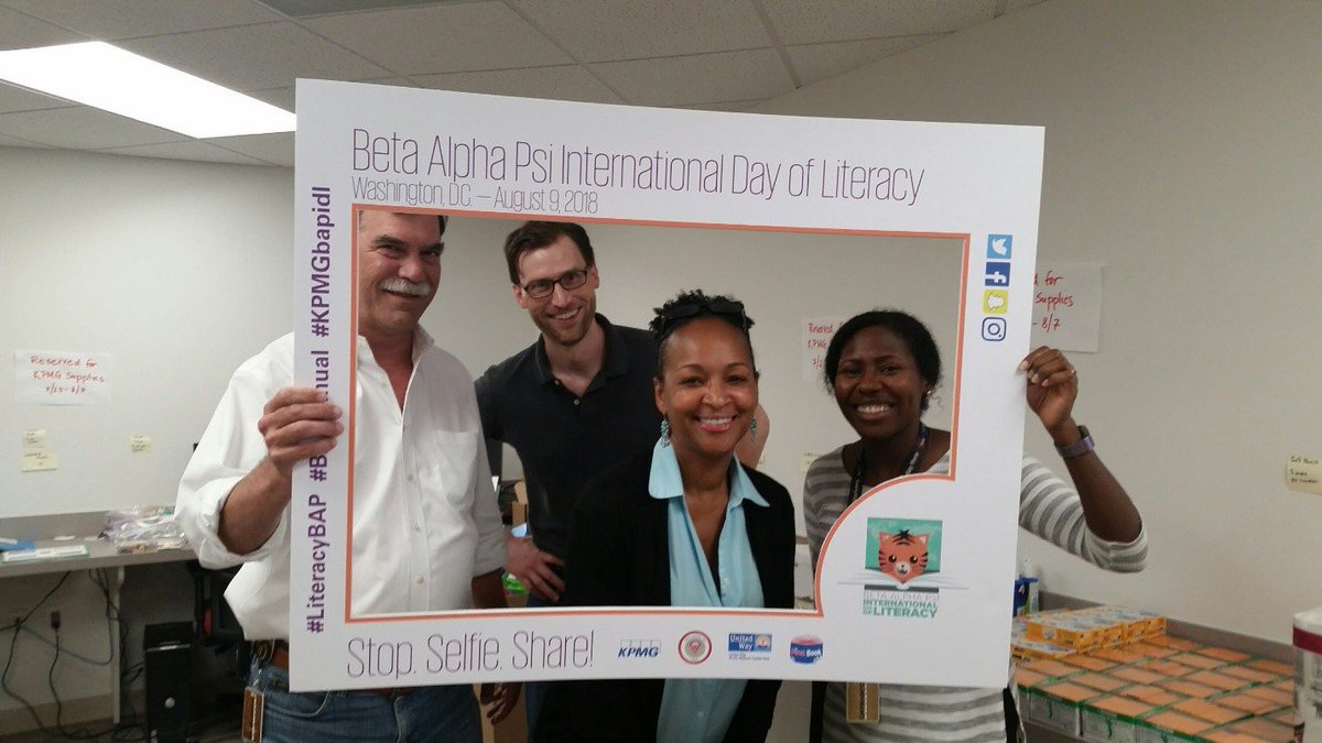 _BetaAlphaPsi's tweet photo. We have been working with @UWNCA to plan this yearβs Community Service Day. This week, United Way is organizing the supplies we need to host our Literacy Fairs at 9 programs in under-served neighborhoods in Washington, DC. Thank you United Way! #KPMGBAPIDL #LiteracyBAP https://t.co/BFLTq9V6WD