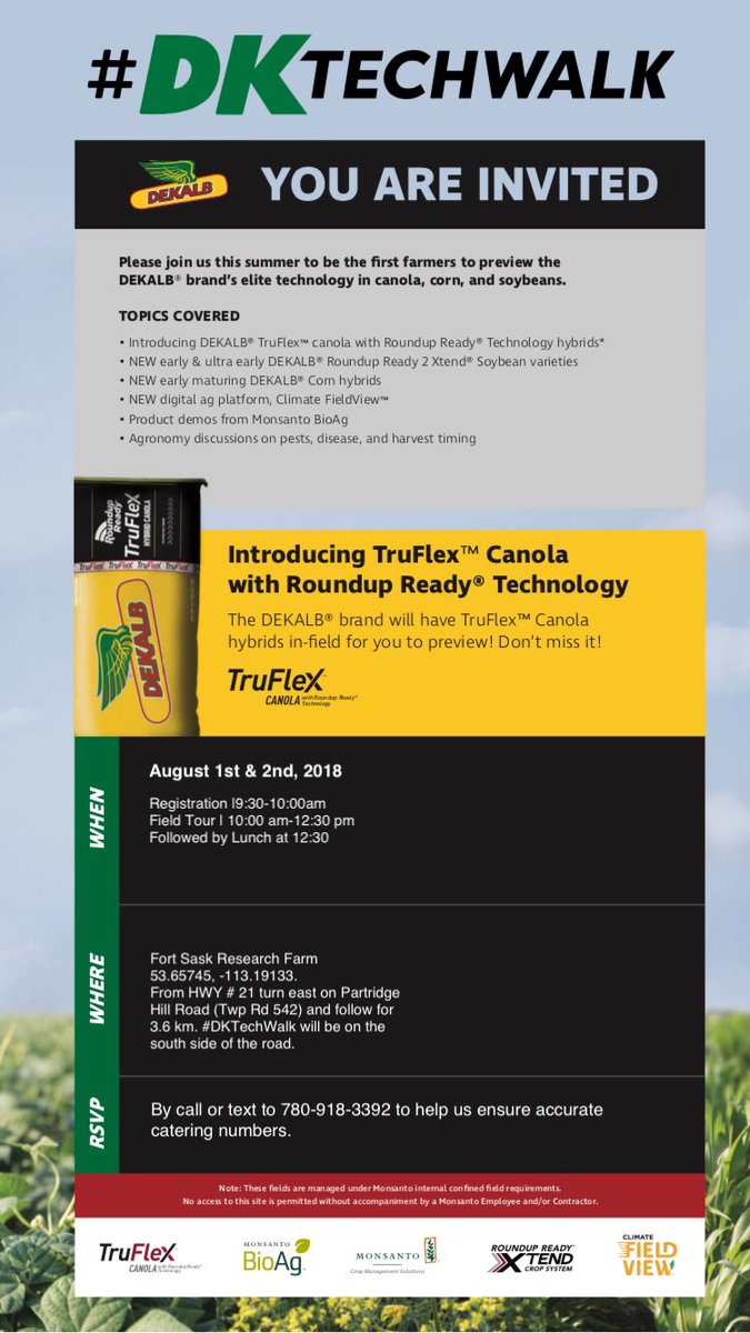Tasha_Keith's tweet photo. T-19 hours until our first of two open DK Techwalk Tours!! Hope you can join us! @DEKALB_Canada #Truflex #expectedin2019 https://t.co/sgLHyBJVCh