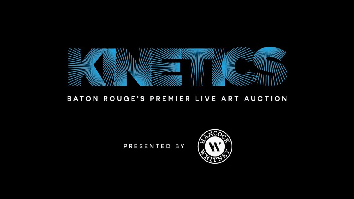 Save the date and get ready for Baton Rouge’s Premier Live Art Auction, KINETICS - presented by <a href="/HancockWhitney/">Hancock Whitney</a>, on Nov 9 when bidding opens at $100 for 30+ original artworks! batonrougegallery.org/kinetics