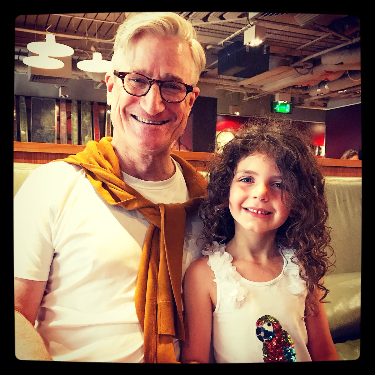 DamianSamuels's tweet photo. After trying on The Cupidatron from https://t.co/s3Y6bB6Y9w we then meet the man who sold it to Melvyn in the film @PatrickHHoy from @QVC - it made my nieces day. Available on @iTunes @amazon @GooglePlay #pfferberg #shortfilm #film https://t.co/IEiO0iVUoZ