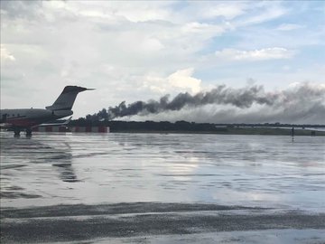 Aeronave de Aeromexico se desploma al despegar en Durango