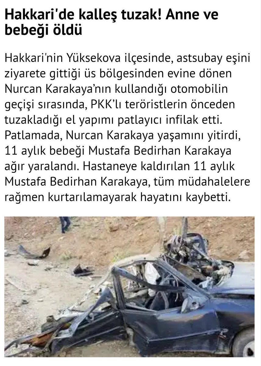 guvennsimsek's tweet photo. Bu HDP yi meclise sokan CHP li 
Lüks semp Kokoşları Bebek ve 
Annesinin kanı ellerinize bulaştı

Birde Ailenin Askerimizi ziyarete 
gittiğini PKK nereden biliyor❓
TSK içinde hala Hainlermi var❓

#BebekKatiliPkk https://t.co/J2E8iAcrZQ