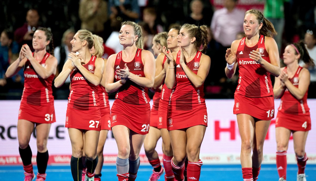 EnglandHockey's tweet photo. Get in! 💪
#HWC2018 Quarter-Finals
Here. We. Come! 👊
#ThePride 🦁 https://t.co/X5yDcFFMeD