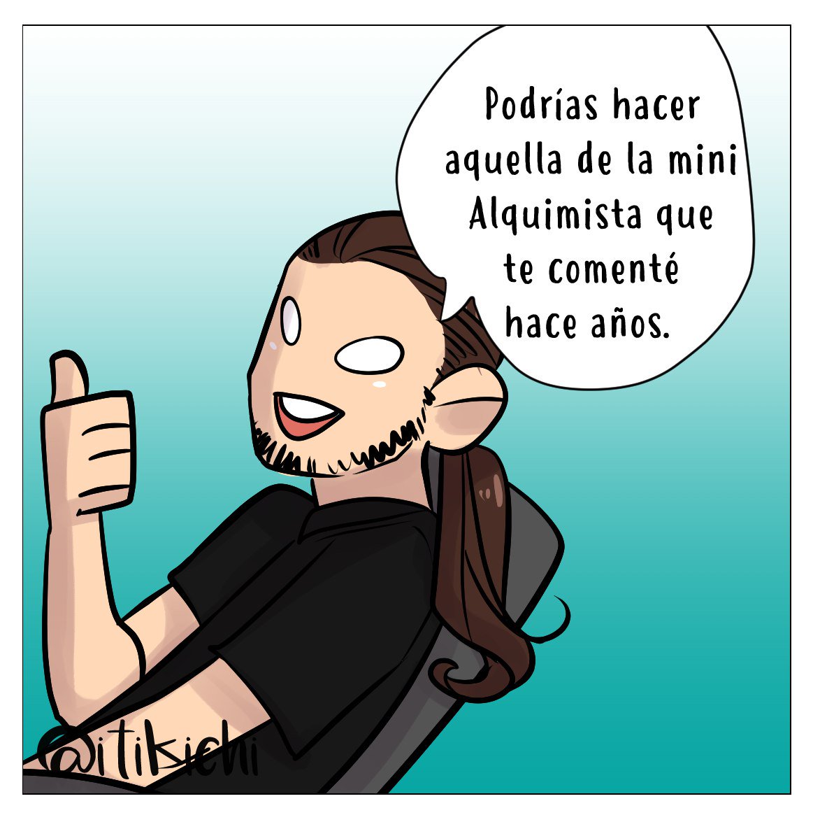Itikichi's tweet photo. Cosas que hago cuando eso @SenhorEse #webcomic https://t.co/b7rNzVNjaA