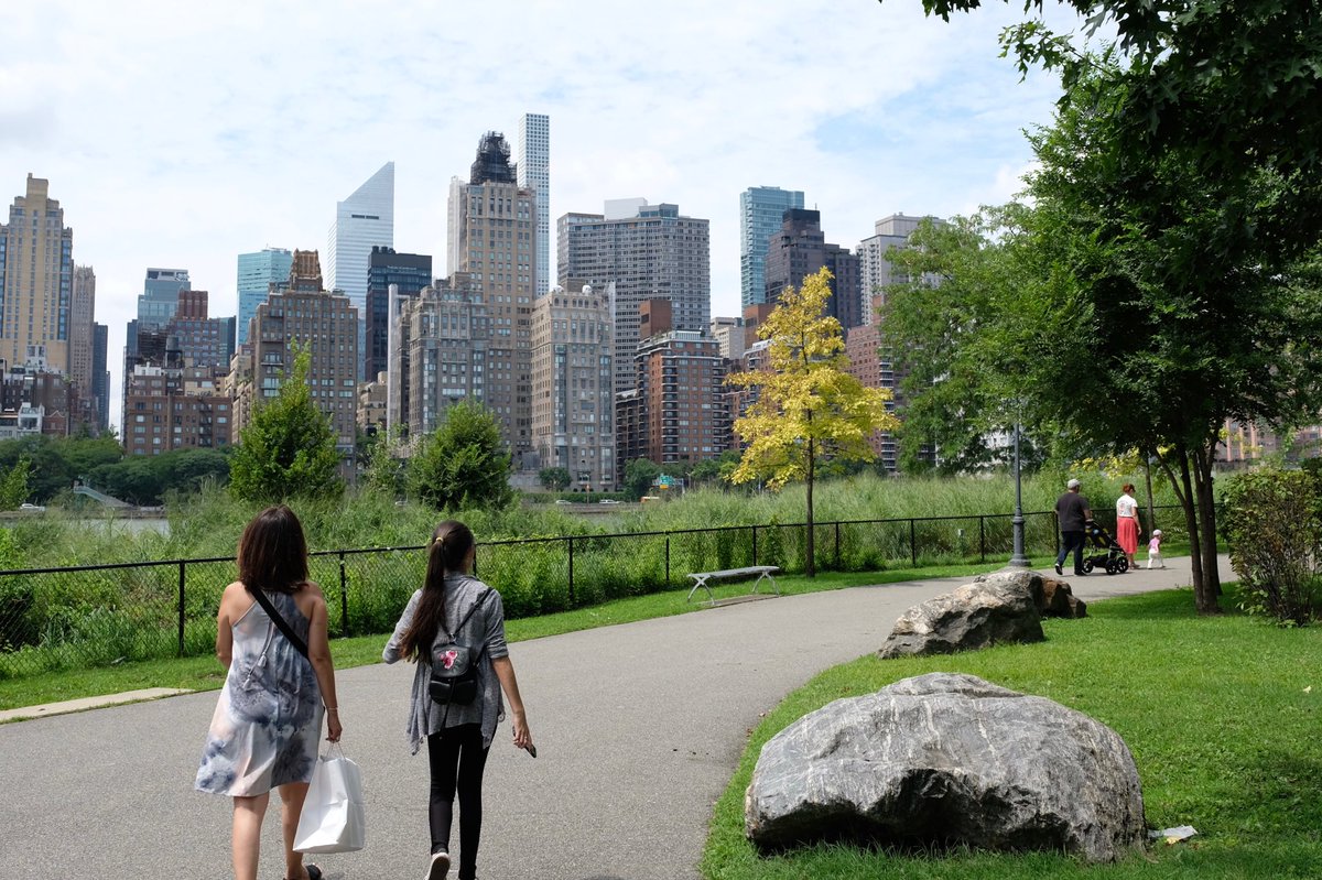 At noon on Roosevelt Island. #MidtownEast #summerinNYC