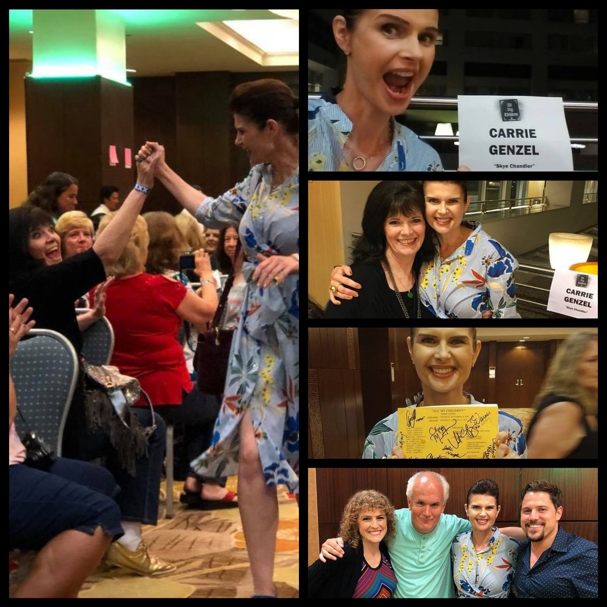 carrie_genzel's tweet photo. Hey @valentinifrank, got a lot of questions at the #AMCReunion whether I would consider reprising the role of 'Skye,' my answer, heck yes, we have a lot of catching up to do! So if you ever find yourself in the need of one, I'm ready to suit up and show up. #GeneralHospital #GH https://t.co/6uHmPBPtRC