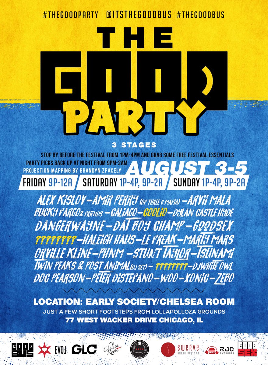 This is gonna be a damn good time <a href="/djgoodsex/">djgoodsex</a> #TheGoodParty #TheGoodBus