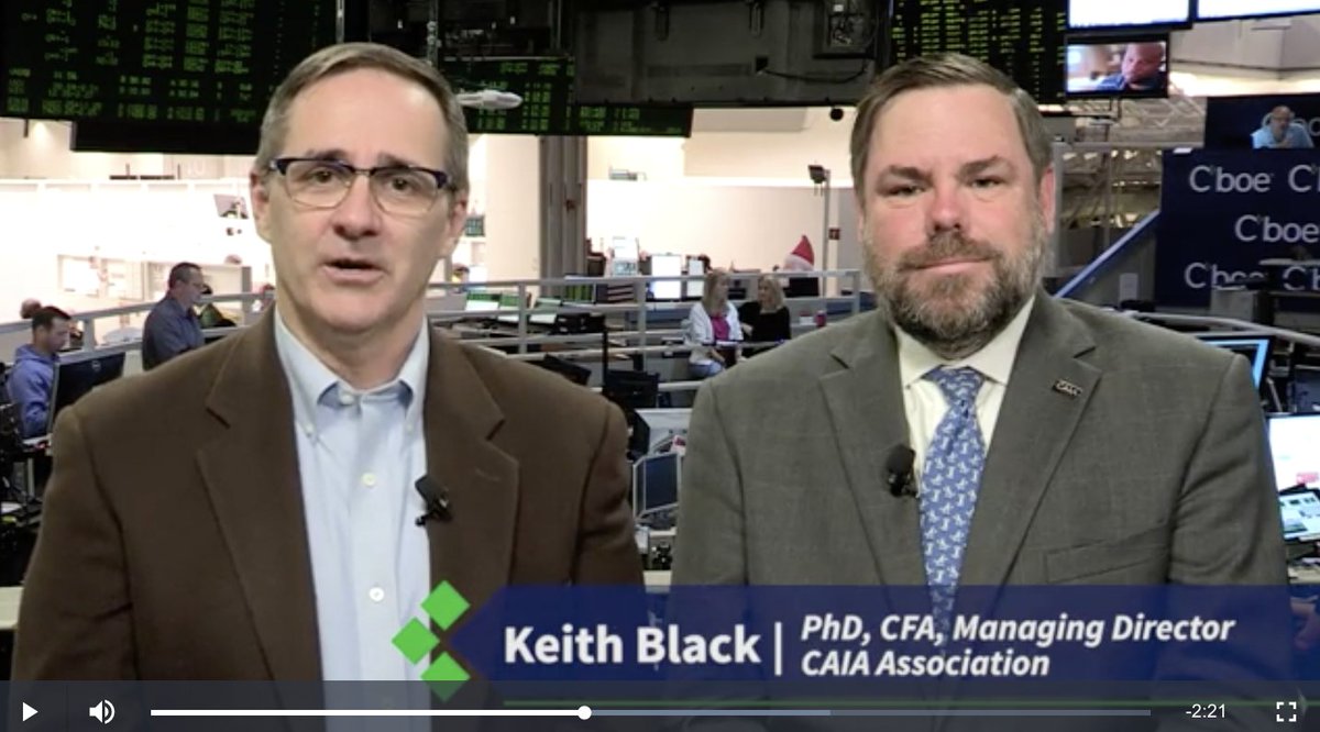 CAIAAssociation's tweet image. For insights into CAIA exams, the Stackable Credential Program, and @CAIA_KeithBlack's recent study, " Performance Analysis of Options-Based Equity #MutualFunds, #CEFs, and #ETFs", check out @RussellRhoads' fun interview with Keith here: bit.ly/2NXZv72