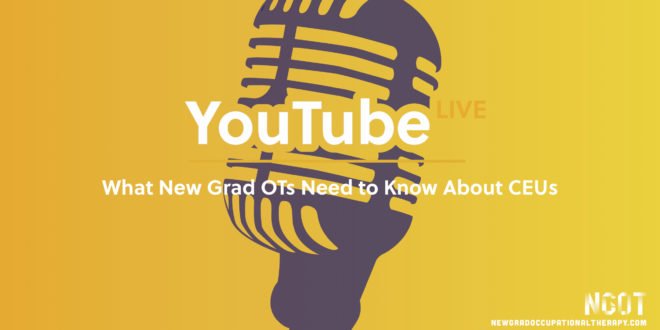 medbridge's tweet image. Watch LIVE: @newgradoccupationaltherapy &amp;amp; our Accreditation Manager, Meredyth Given's talk "What New Grad OTs Need To Know About CEUs". It all kicks-off at 3pm PST - ow.ly/S12030lbL6U
#NewGradOT #MedBridge #CEUs #OccupationalTherapy #OTpeeps