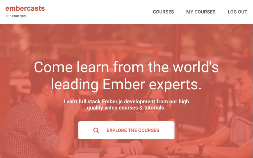 After months of hard work since our release at EmberConf, our Full Stack <a href="/emberjs/">EmberJS</a> with <a href="/nodejs/">Node.js</a>, <a href="/rails/">Ruby on Rails</a> and <a href="/elixirphoenix/">Phoenix Framework</a> courses are now complete! 😅

While we’re updating the site,  you can still get them for 50% off for a few more days.

embercasts.com