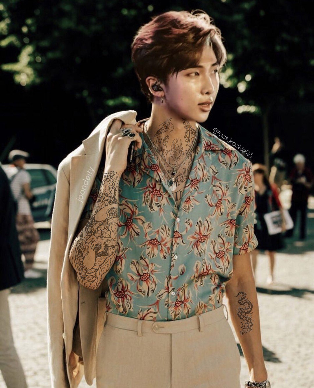 Taeskookie on Twitter &quot;I added tattoos to that one edit of Namjoon&hellip;😶
