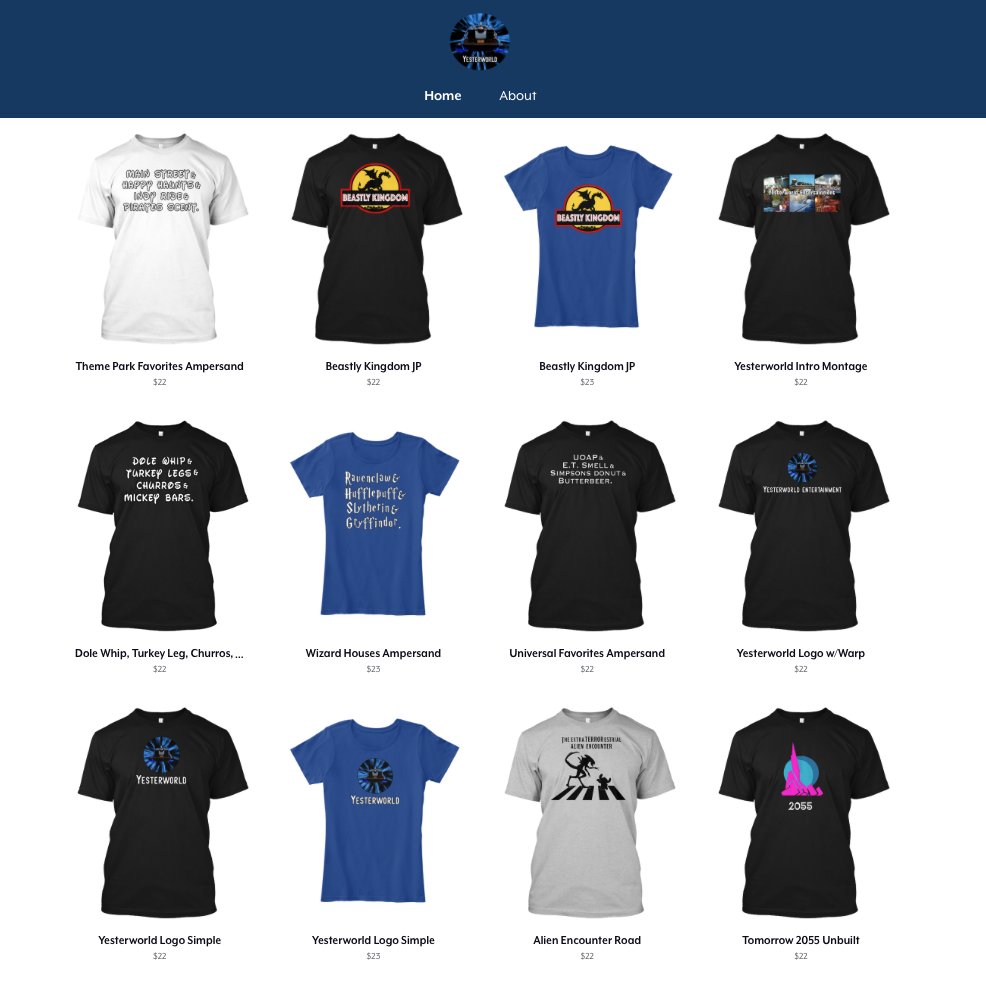 Yester_World's tweet image. Yesterworld apparel is now on Teespring!! Every purchase helps support the channel, and will make you look that much cooler in the process 😎