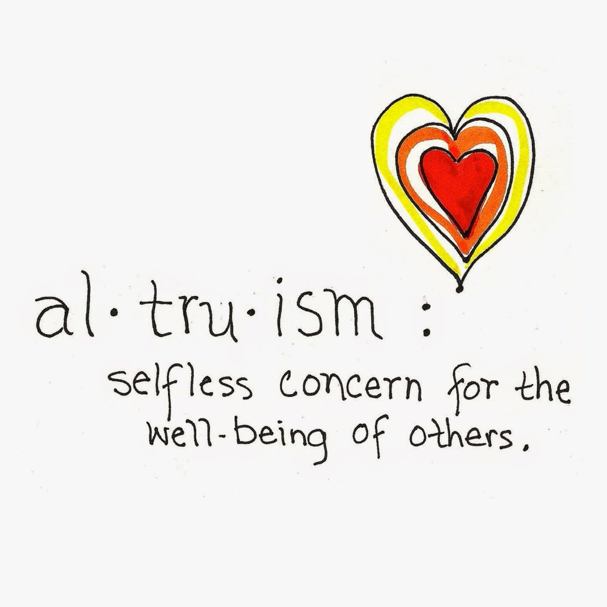 actionhappiness's tweet photo. Our world needs more Altruism: selfless concern for the wellbeing of others. Let's be the change we want to see #AltruisticAugust https://t.co/LLydPRpg5o