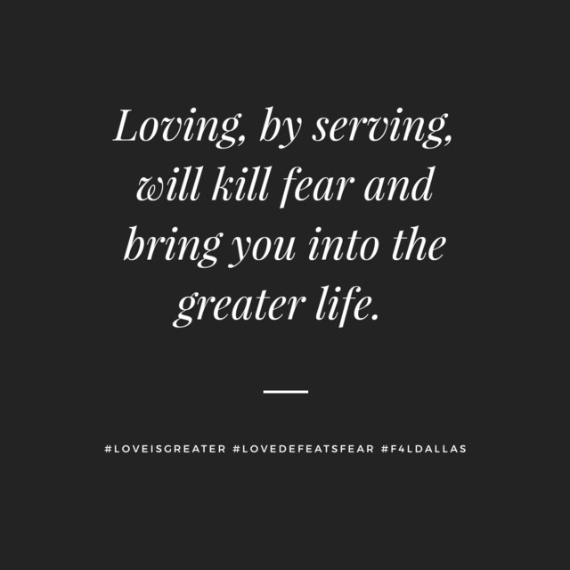 Faith4LifeDal's tweet photo. #loveisgreater #lovedefeatsfear #f4ldallas https://t.co/MEmPbMkKCq