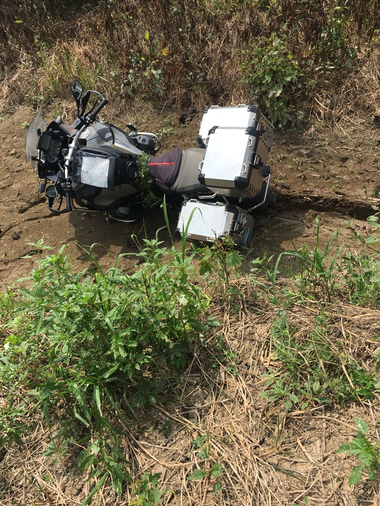 What an adventure!  It turned out to be more than I bargained for.  Had to be pulled out by a Jeep.  The only thing hurt or damaged was time on my bike.
#IRodeToday
<a href="/RevZilla/">RevZilla</a> 
#2015BMWr1200GSA
<a href="/REVIT/">REV'IT!</a> 
#RanOutOfRoad
#UnscheduledDismount
#UptoMyAxlesInMud
#JeepToTheRescue