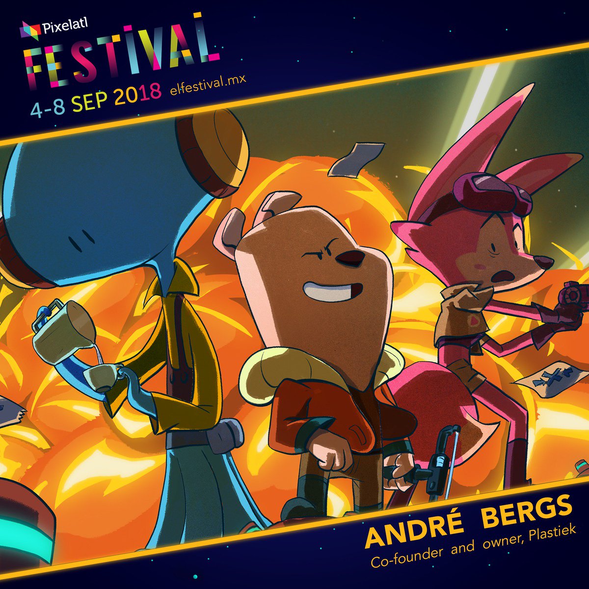 Pixelatl's tweet photo. André Bergs, cofundador y propietario de PLASTIEK, plataforma de cómics digitales, también es #InvitadoPixelatl 2018.
Ha participado como director de proyectos como "LEGO Friends", "Jake's buccaneers blast" entre otros: https://t.co/VtbIdHCowi
Boletos: https://t.co/5u8UDJRLTA https://t.co/xFY9Yb5ewe