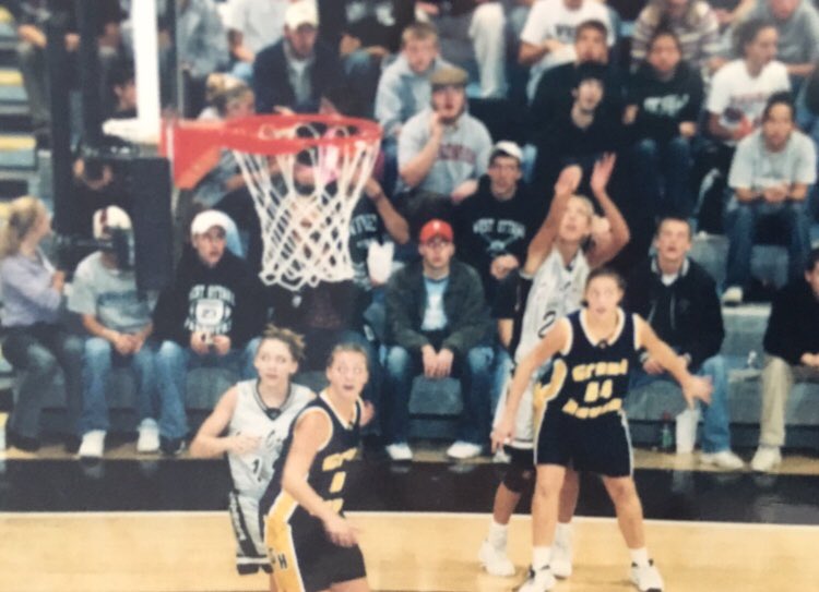 CortneyNaber's tweet photo. Throw back alert! Found these gems while going through old boxes today #WOHoops #WOvball #PantherPride #GOWO As lay here exhausted after getting the tribe to bed I wish I could go back and relive these glory days 😂🏀🏐#lifehaschangedabit https://t.co/C315lIODh3