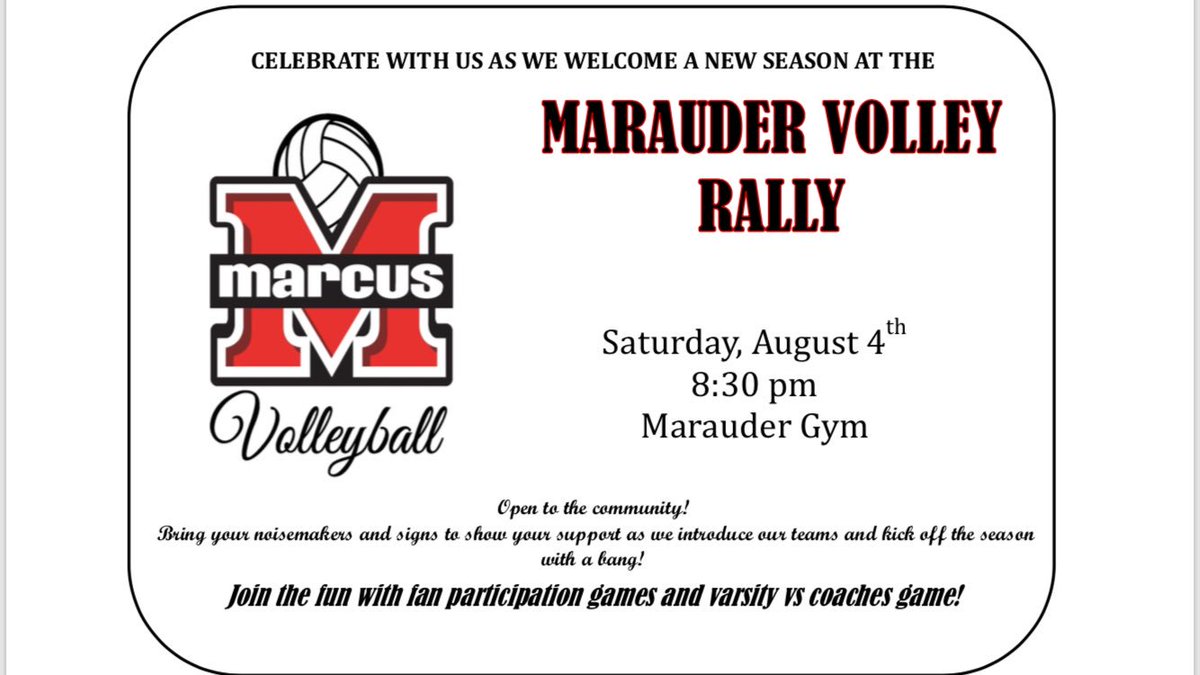 MarcusHSvb's tweet image. Everyone is invited! Come out to support the volleyball program!