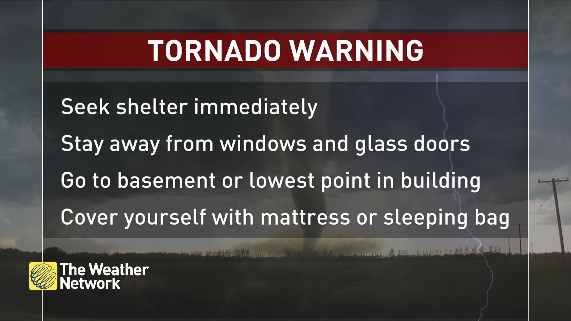 The Weather Network on Twitter: "If you are under the Tornado Warning
