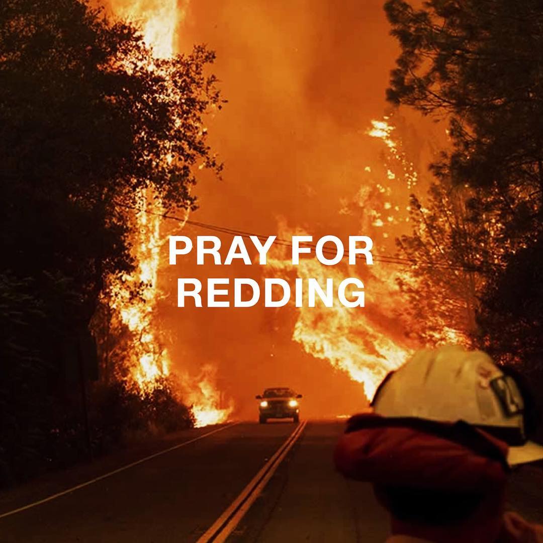 theroadshow's tweet photo. Praying for Redding.
.
Repost: @bethelmusic: Please pray for Redding. For the brave members of Cal Fire, rain, the winds to change and peace for those who have lost their homes or have had to evacuate. Thank you for joining us in prayer! #prayforredding #carrfire https://t.co/vgfRyAuHa1