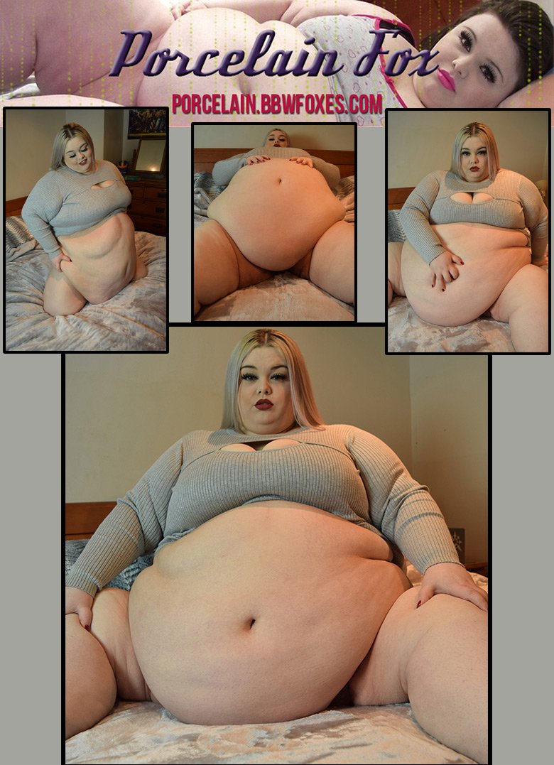 #NSFW - #SSBBW Porcelain Fox is stuffing her face and showing off that hot