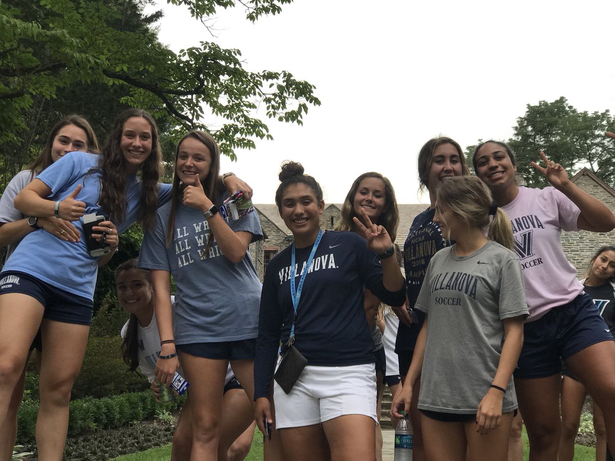 NovaWSoccer's tweet photo. Finally the Gangโs all Here! #vuws #villanovafamily https://t.co/T9eAEeVXVC