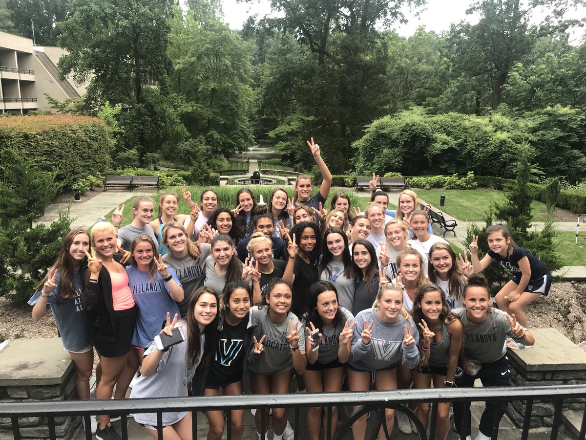 NovaWSoccer's tweet photo. Finally the Gangโs all Here! #vuws #villanovafamily https://t.co/T9eAEeVXVC