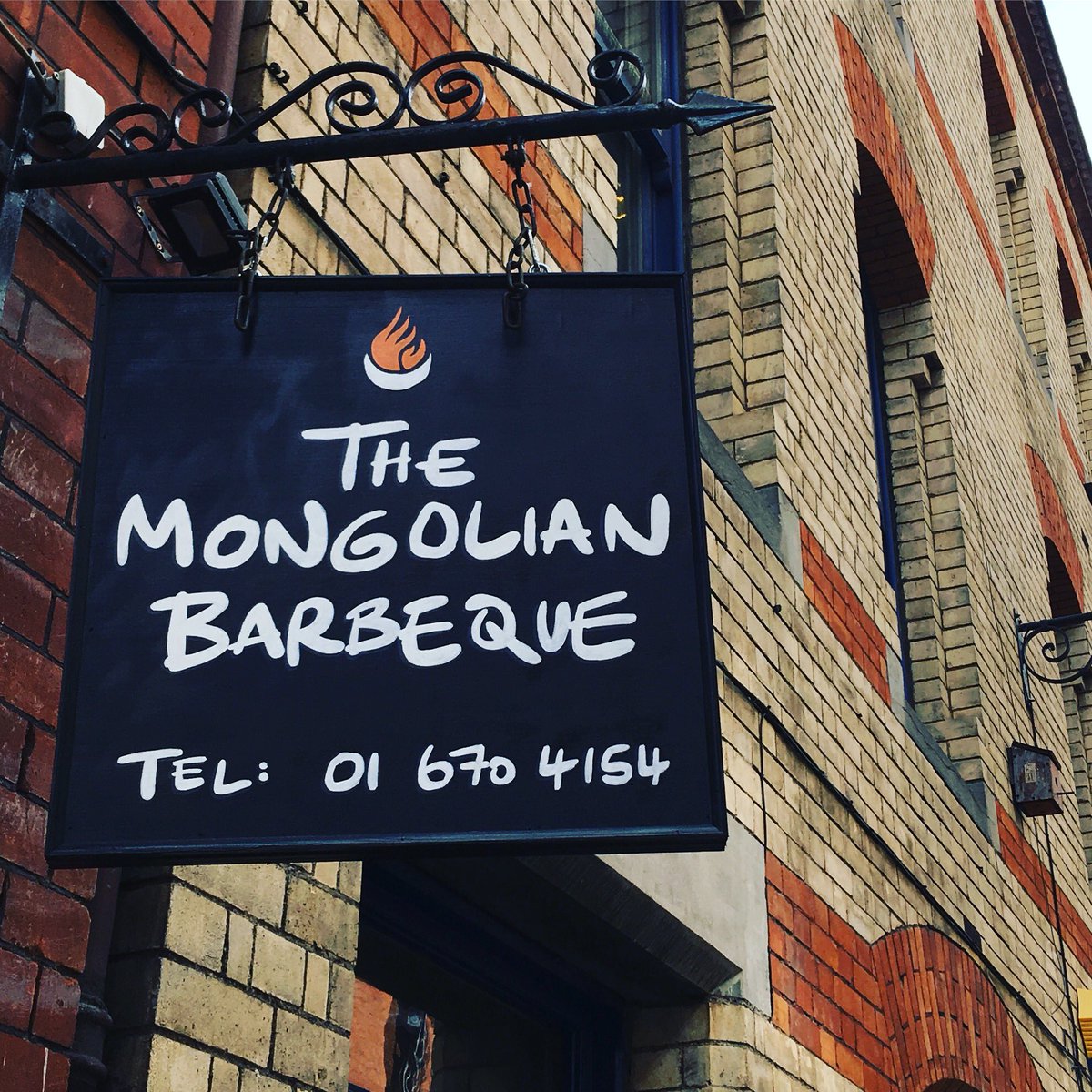 Enjoyed muchly making this #logotype for @mongolianbbqdub #signage #signpainter #lettering #alwayshandpaint #mongolianbbqdublin #sign