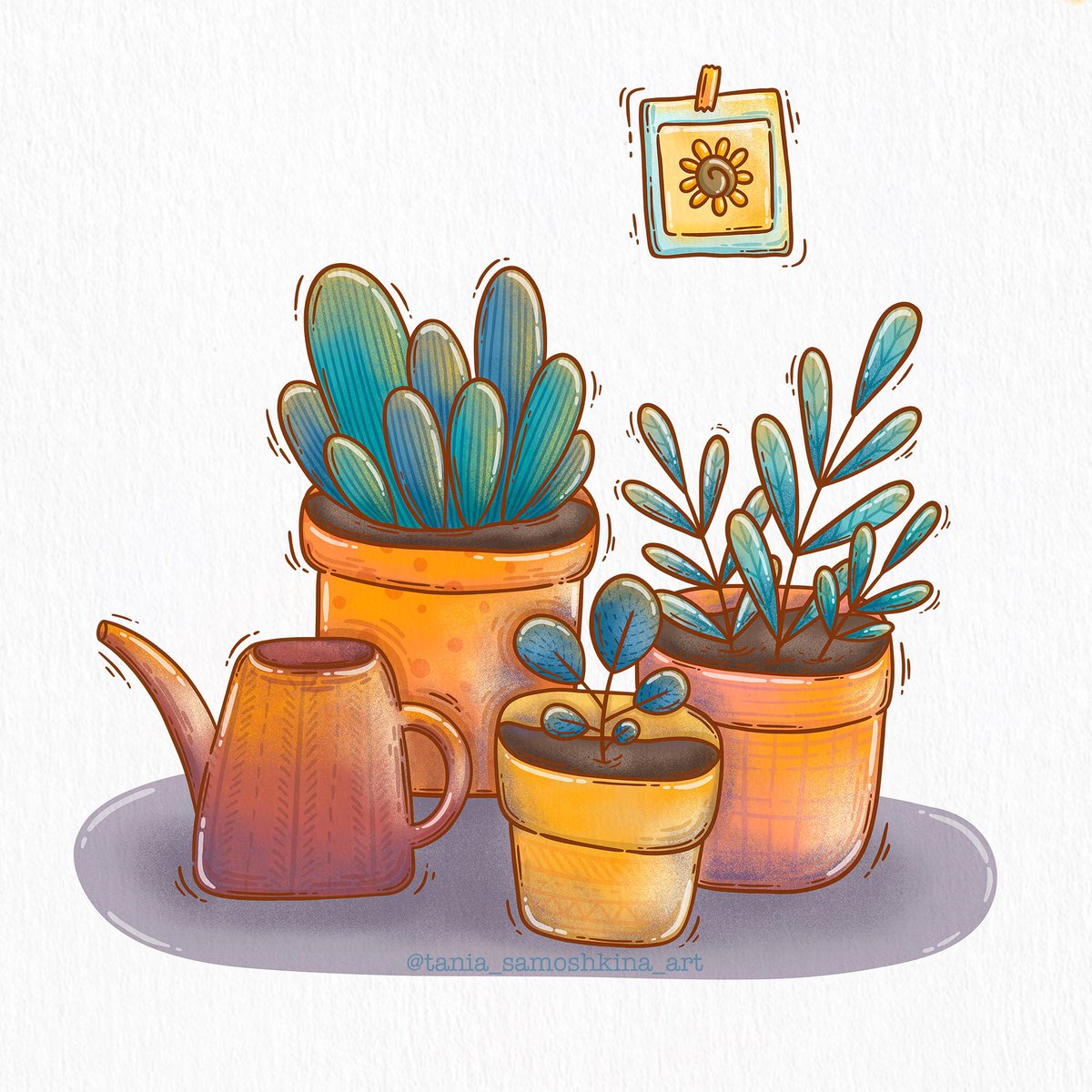 taniatania_art's tweet photo. plants are friends 💚 #illustration #art #digitalart #plants #greenmood #drawing #artontwitter https://t.co/QrKFjkrgn5
