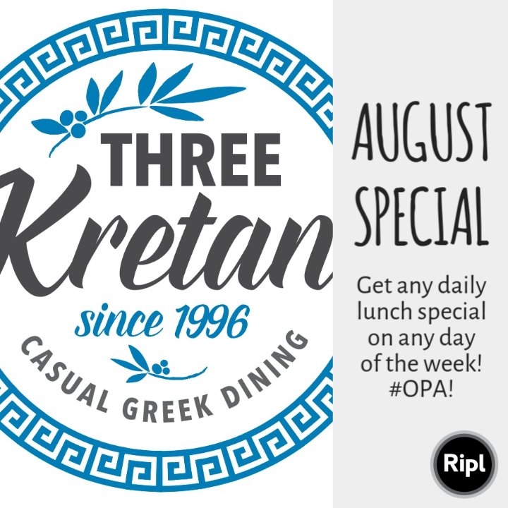 Three Kretans On Twitter For The Entire Month Of August Enjoy