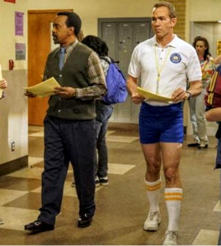 CoachMellor's tweet photo. When HS life is getting you down. Who would you turn to? #TheGoldbergs #Schooled https://t.co/DqBb4YhUDK