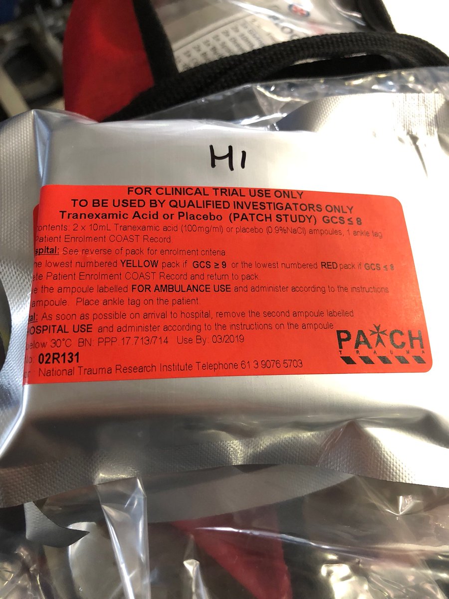 #PATCHstudy welcomes <a href="/SydneyHEMS/">SydneyHEMS</a> <a href="/RNSED/">RNSH Emergency Dept</a> @livhosp Great team effort <a href="/HawkmoonHEMS/">Brian Burns</a> Welcome aboard! 615 enrolments to date.