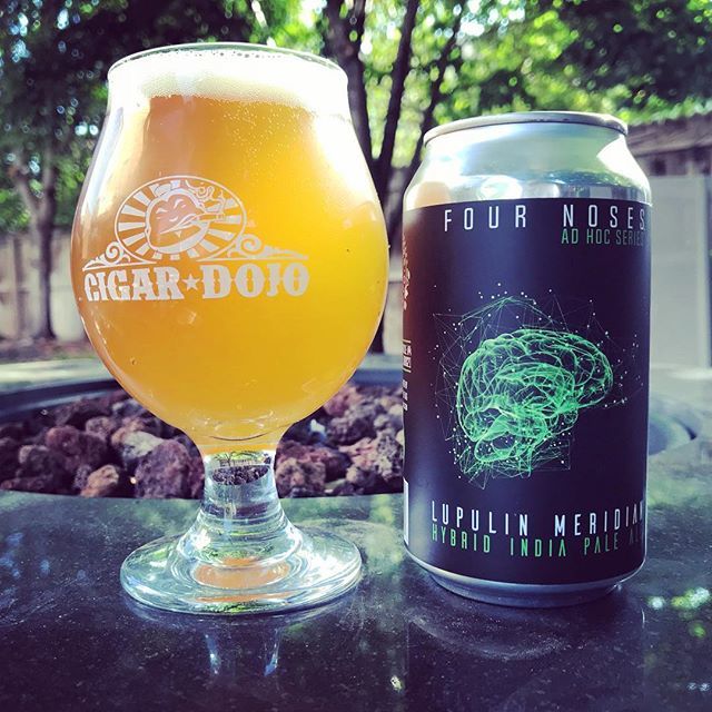 A nice beer in the afternoon. Not sure what a hybrid IPA is but I’m about to find out. @fournoses #bcuzcigars