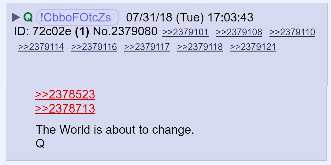 1 This Is My Qanonthread For July 31 18 Q Posts Can Be Found Here Qanon Pub My Theme 1776 Trumptampa