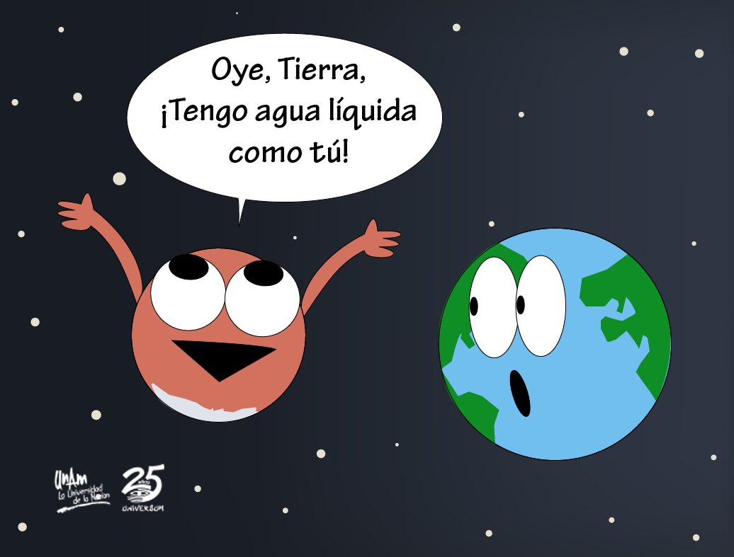 Hace pocos días la @NASA descubrió un lago salado subterráneo en Marte,  convirtiéndose así en el mayor cuerpo de agua líquida encontrado en el  planeta rojo., image size:1036x787