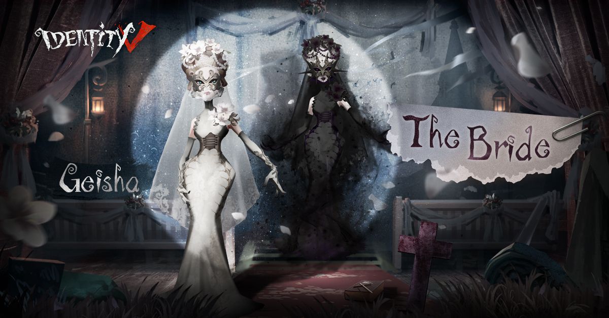Identity V Identityv Geishaavailabletoday The Geisha Is Ready To Make Her Hunting Debut Today After The Update Don T Be Beguiled By Her Looks Because This Black And White Wedding Dress Isn T Meant
