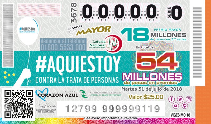 DM_Ruth_'s tweet photo. En la @lotenal en el sorteo del billete emitido como parte de la campaña #AquiEstoy en el marco del Día Mundial contra la Trata de Personas, #LineaVsTrata 018005533000 @elconsejomx @mexicovslatrata https://t.co/UlbMnsO2gx