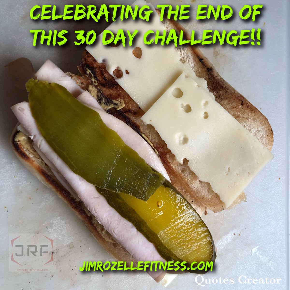 jrozellefitness's tweet photo. My post Challenge “cheat” meal is this amazing smoked turkey Cuban!! If you schedule your cheat meal you might find yourself having better results and much happier!!#30daychallenge #fitmomma #fitmen #cubansandwich #healthyeats #jimrozellefitness #leptin #refeedmeal #cheatmeals https://t.co/bPMc6KcwA4