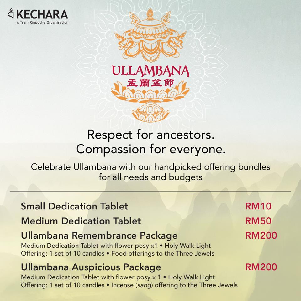 KecharaHouse's tweet photo. In conjunction with the Ullambana Festival, we will be holding double celebrations with meritorious programmes lined up at Kechara House in Petaling Jaya and Kechara Forest Retreat in Bentong, Pahang. Read more: https://t.co/yDvPzoyksm

➡️ Follow @tsemtulku
#Dharma
#Buddhism https://t.co/4KC1NrcVMX