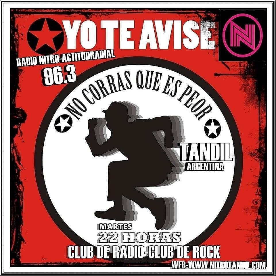 TandilNitro's tweet photo. Cierra la jornada el clásico de los #martes: No corras q es peor

📻 96.3 // 💻 https://t.co/qcVW2H1KTg // #RadioActiva https://t.co/6IB9KjmwGs