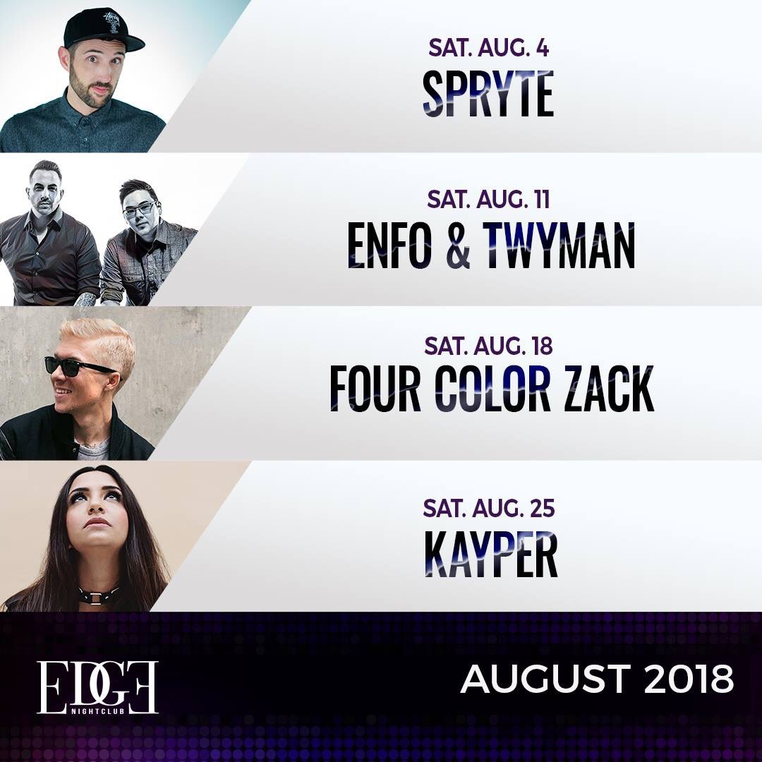 EdgeOfReno's tweet photo. August line up!! https://t.co/67PxDZ9E88