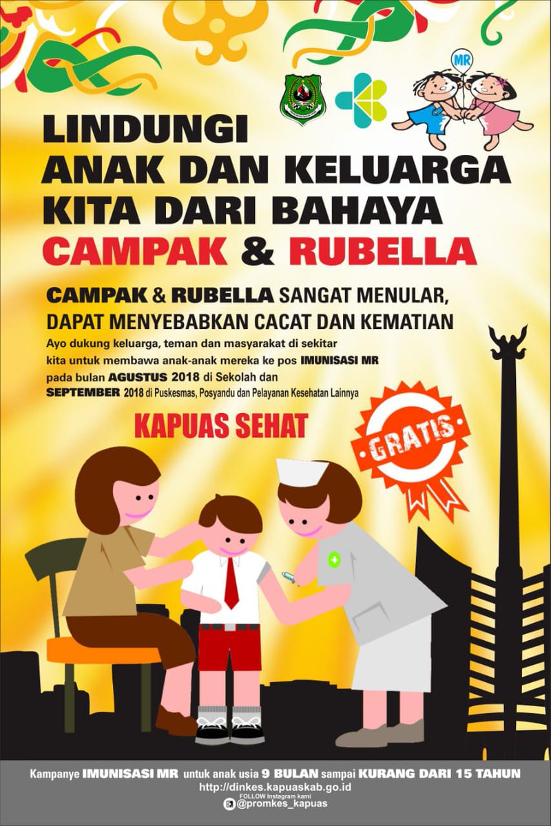 PaulinaTulus's tweet photo. Ayo bawa anak2 kita di vaksin MR spy terhindar dari Campak dan Rubella...
@jokowi 
@EkoSandjojo 
@taufikmadjid71 
@anwsanusi 
@fachrilabalado https://t.co/dRognfTWa0