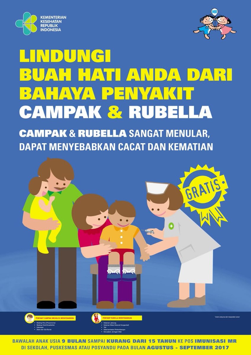 PaulinaTulus's tweet photo. Ayo bawa anak2 kita di vaksin MR spy terhindar dari Campak dan Rubella...
@jokowi 
@EkoSandjojo 
@taufikmadjid71 
@anwsanusi 
@fachrilabalado https://t.co/dRognfTWa0