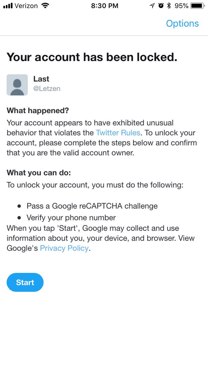 What rules did I break? I barely interact on the platform.  When a child does something wrong, you explain so he can learn not to repeat it. Well, not Twitter.